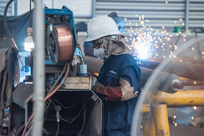 同江网架焊接车间